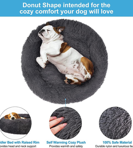 Dog Bed, Dog Beds for Medium Dogs, Small Outdoor Dog Beds, Washable Dog Bed and Cat Bed, Faux Fur Pet Bed, Anti - Slip Dog Bed Cat Bed - Nates great stuffNates great stuff