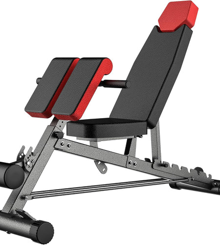 Multi - Functional FID Weight Bench for Full All - In - One Body Workout – Hyper Back Extension, Roman Chair, Adjustable Ab Sit up Bench, Incline Decline Bench, Flat Bench - Nates great stuffNates great stuff