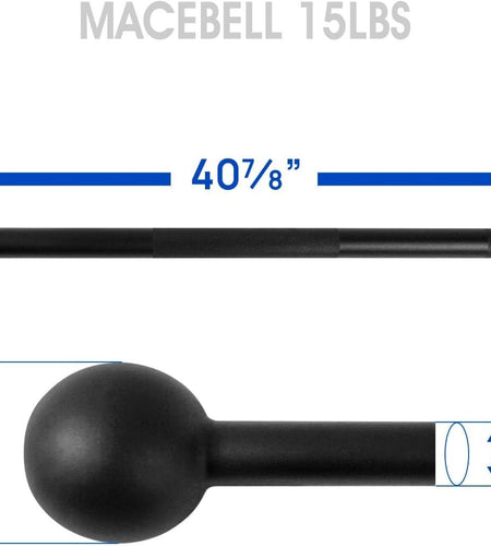 Steel Mace Bell for Strength Training, Support Full Body, Muscles, Shoulder, Grips & Forearms Workouts, Stretching 5, 7, 10, 15, 20, 25, 30 LB for Woman & Man - Nates great stuffNates great stuff